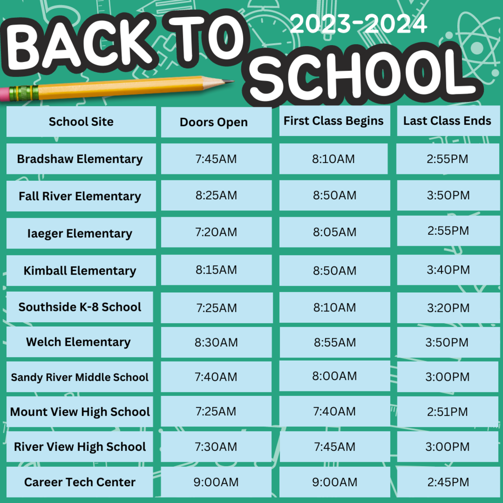 Back to School Start Times